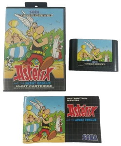 Jeu Sega Mega Drive en boite Complet Tres bon etat Asterix and the Great Rescue - Picture 1 of 2