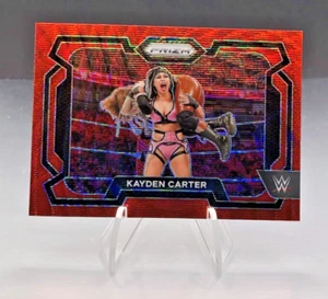 2024 Panini Prizm WWE Kayden Carter Red Wave Prizm #82 Raw - Picture 1 of 3
