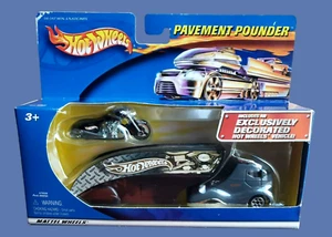 Remolque Hot Wheels 2003 scooter scooter negro pavimento libra cabina gris #47039 - Imagen 1 de 13