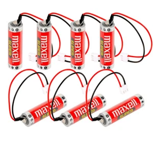 8 Pcs  ER6C AA 3.6V 1800mAh PLC Battery for Mitsubishi FX F2-40BL + Plug - Picture 1 of 7