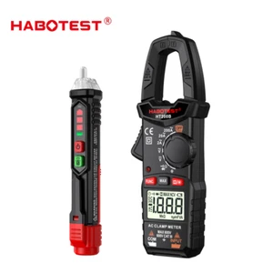 Medidor de abrazadera multímetro digital de ohmios HABOTEST HT200B HT90 probador de aire acondicionado portátil - Imagen 1 de 23