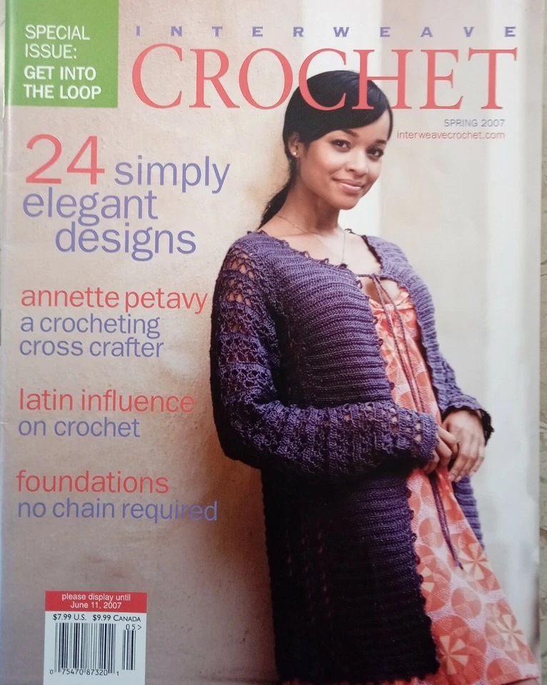 Interweave Crochet Magazine Spring July 3 2006 Hairpin Granny Blanket Ruffles
