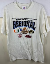 2008 Road to Omaha Regional Large Shirt White NCAA College World Series Shirt