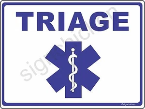 TRIAJE, SIGNO DE TRIAJE, SIGNO MÉDICO, EMT, SIGNO DE TÉCNICO MÉDICO DE EMERGENCIA, REGALO - Imagen 1 de 1