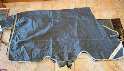 Horseware Rhino Turnout Light (0 g) - Gris Cuadros - 75 (6'3") - Usado Foto 1 de 4