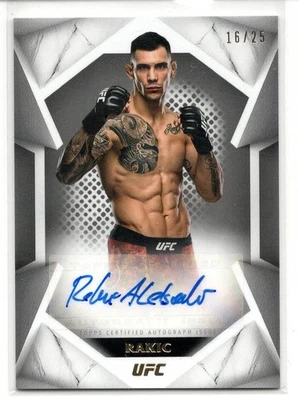 2020 Topps UFC Striking Signatures Silver 16/25 Aleksandar Rakic #STS-AR Auto - Image 1 of 2