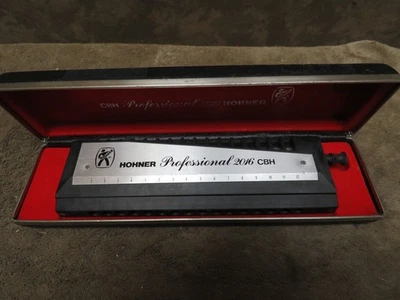 HOHNER Professional 2016 CBH Chromatic Harmonica with Case Musical Instrument - Image 1 of 4