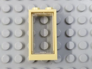 LEGO Tan 1x2x3 Windows with Clear Glass - Picture 1 of 1
