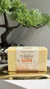 Barras de jabón exfoliante de cúrcuma y miel para infusión natural de Nueva Zelanda 1 pieza - Imagen 1 de 2