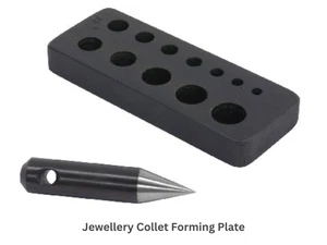 Placa formadora de collet de Ø3 a Ø19 mm orificios perforados con herramientas de joyería de 17 grados - Imagen 1 de 6