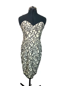 Lipsy Michelle Keegan Dress Women Medium Lace Lined Size 12 - Picture 1 of 6