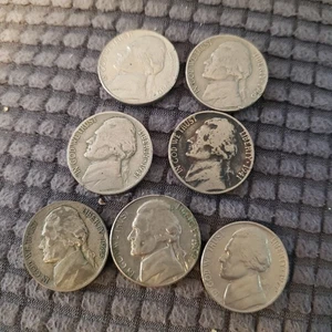 1940 1941 1945 1969 1977 Jefferson Nickel  - Bild 1 von 2