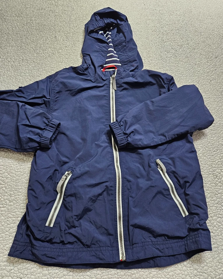 Hanna Andersson Wind At Your Back Anorak Jacket Blue 8 130cm Lined navy blue - Image 1 of 4