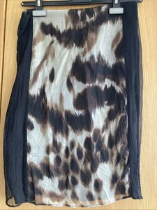Vintage 100% Silk Zara Pencil Skirt Size 8 - Picture 1 of 2