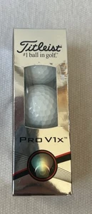 Titleist Pro V1x Golf Balls White 1 Sleeve 3 Balls ProV1 NEW - Picture 1 of 3