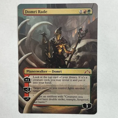 MTG altered art hand painted Magic the Gathering Domri Rade Planeswalker - Image 1 of 4