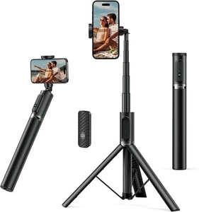 ATUMTEK 80 cm Aluminium Selfie-Stick mit Bluetooth-Funktion schwarz - Zdjęcie 1 z 5
