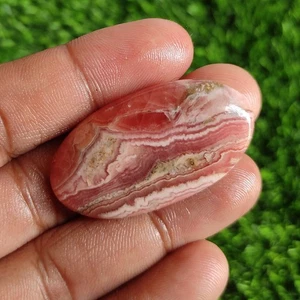 74.10 Cts Natural Oval Rhodochrosite Handmade Cabochon Gemstone 44X23X6 MM - Picture 1 of 6