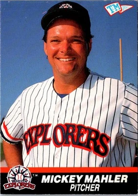 1989 T&M Senior League Mickey Mahler #70 Bradenton Explorers Baseball Card - Image 1 of 2