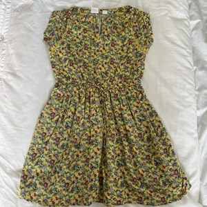 Gap Kids Girls Yellow Floral Summer Dress Sz 6/7 - Picture 1 of 2