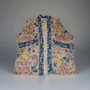 CHRISTOPHER AND BANKS Floral Printed Kimono Style Top SIZE LARGE XLARGE New - Picture 1 of 4