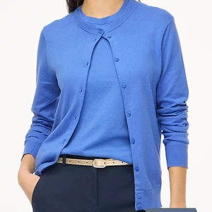 NEW NWT J. Crew Factory Classic Cardigan Size: S Color: Retro Blue - Picture 1 of 2