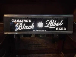 Vintage Carling's Black Label Beer Illuminated Sign - Picture 1 of 9