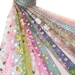 Random 20 Yards 1" 25MM Mix Lots Spring Summer Organza Ribbon Assorted Dots Bow - Picture 1 of 5