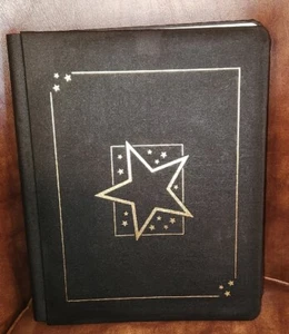 SHINING STAR Black Tribute Scrapbook Album 8.5 x 11 (16 pg) CREATIVE MEMORIES - Picture 1 of 3