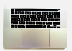MacBook Pro 16 2019 A2141 Handauflage Top Case US Tastatur Akku Touch Bar Silber - Bild 1 von 2