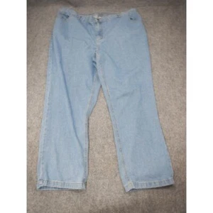 Woman Within Pull on Jeans Plus Size 26W Light Blue Denim Pants Casual Comfort - Picture 1 of 10