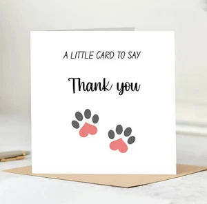 A Little Card To Say A Big Thank You, Thank You Card Personalized, Appreciation - Picture 1 of 2