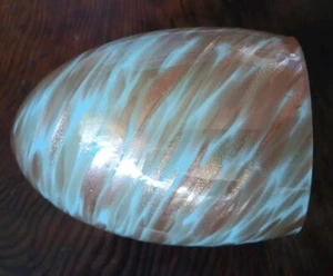Handblown Mica Flake Gold / Copper Art Glass Lamp Shade for Pendant Fixture - Picture 1 of 7