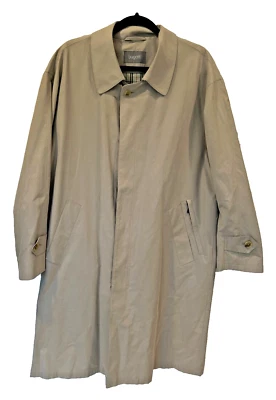 BUGATTI OVERCOAT IN BEIGE, HIDDEN BUTTON CLOSUR/3 SIDE POCKETS ONE W ZIP,SIZE:M - Image 1 of 4