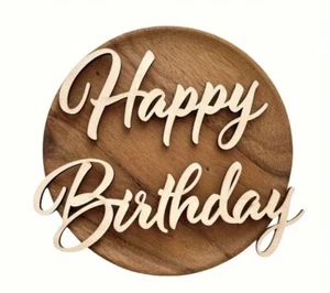 Happy Birthday sign wood - Picture 1 of 2