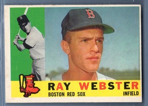 1960 Topps #452 Ray Webster VG-EX Set Break 1
