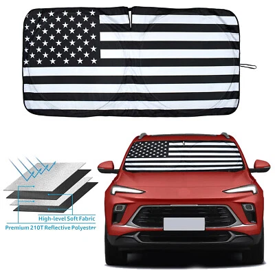 Parabrisas bandera de Estados Unidos para Buick Encore parasol reflectante bloque UV cubierta visera Foto 1 de 4