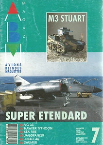 ABM N°07 M3 STUART / SUPER ETENDARD / VG 33 / HAWKER TYPHOON / SEA FIRE /SAUMUR - Picture 1 of 2