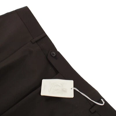 Belvest NWT Pleated Dress Pants Size 58 42 US Brown 100% Wool - Image 1 of 4
