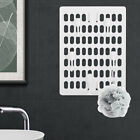 White Plastic Punch-free Perforated Board Office Door Back Pegboard