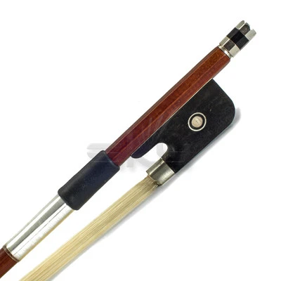 SKY 4/4 Size Cello Bow Brazilwood Ebony Frog Parisian Eye Unbleached Horse Hair - Image 1 of 4