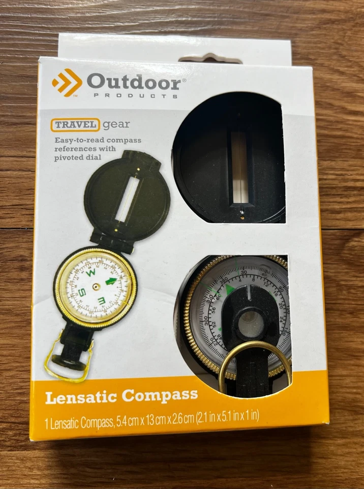 Brújula Productos al aire libre Equipo de viaje Lenteático Caza Camping Senderismo Pesca Foto 1 de 3