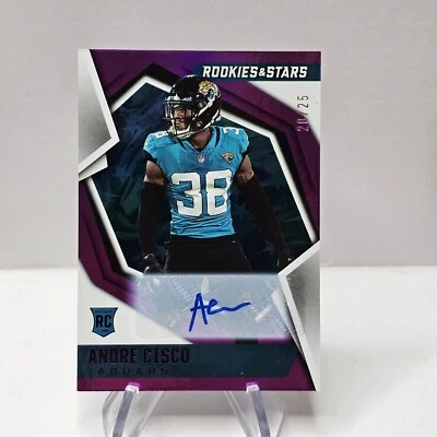Andre Cisco 2021 Panini Rookies & Stars Purple RC Auto /25 #164 Jacksonville - Image 1 of 3