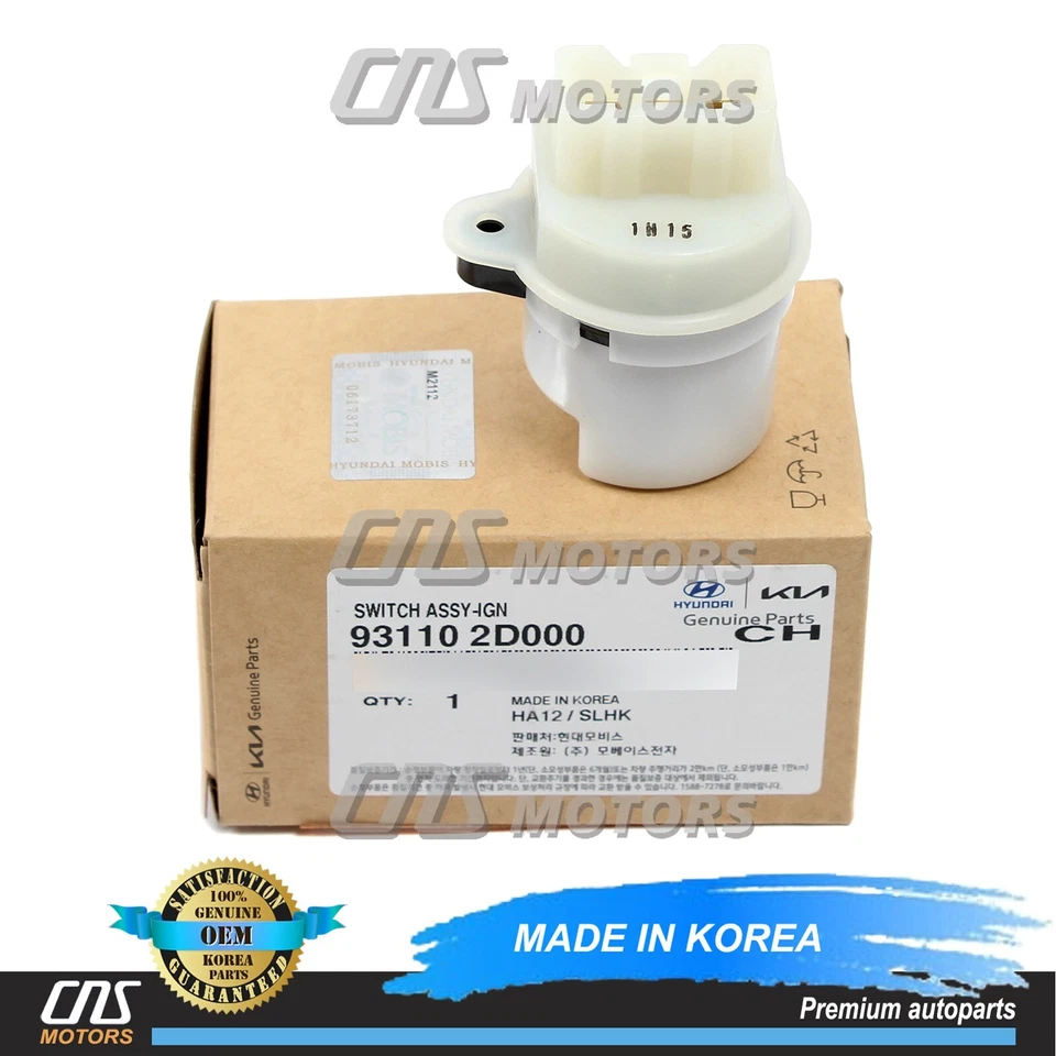 GENUINE Ignition Starter Switch for 2001-2010 Hyundai Kia OEM 931102D000 Foto 1 de 4