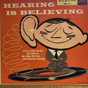 Hearing is Believing Comparing Hi Fi - Orthophonic RCA Promotional 7" PET RESCUE - Imagen 1 de 4