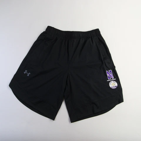 Northwestern Wildcats Under Armour HeatGear Athletic Shorts Men's Black New Cover