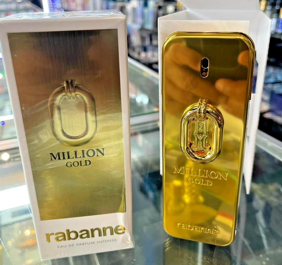 One Million GOLD por Paco Rabanne 3,4 OZ 100 ml Eau de Parfum CAJA SELLADA INTENSA Foto 1 de 1