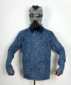 Huf Worldwide Windbreaker Jacket Jacke Jeans Domestic Denim Indigo in M - Bild 1 von 2