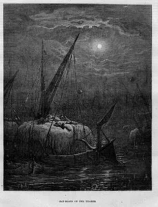 LONDON 1872 ANTIQUE ENGRAVING LONDON LION BY GUSTAVE DORE AND BLANCHARD FERROLD - Picture 1 of 1