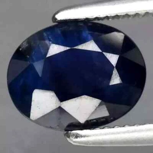 ★★ RARE !! SAPHIR BLEU D'AUSTRALIE : 6.8 mm x 5.5 mm ★★ p463.129t - Foto 1 di 1